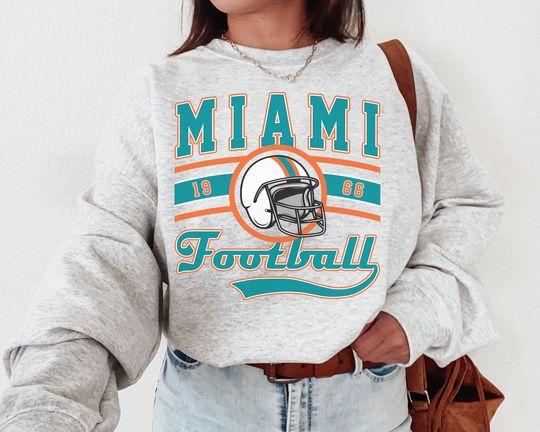 Vintage Miami Dolphin Football Sweatshirt