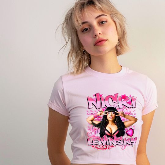 Nicki Minaj Shirt - Nicki Minaj Graphic Y2k  Baby Tee Pink Friday T Shirt