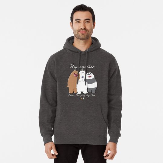 Bears that play together... Pullover Hoodie