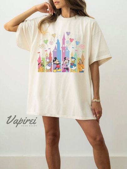 Disney Mickey and Friends Collage Castle Shirt