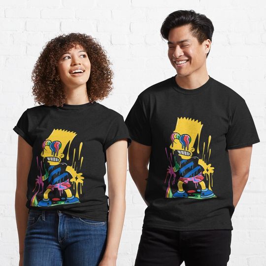SimpsonsTrippy Bart  Classic T-Shirt