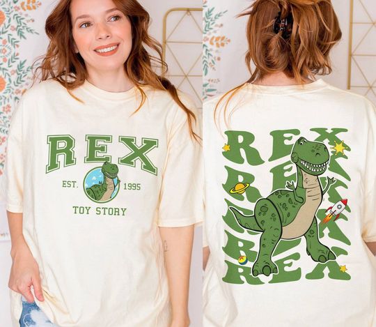 Toy Storry Rex Disney Double Sided Shirt