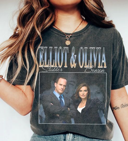 Retro Comfort Elliot Stabler And Olivia Benson Shirt