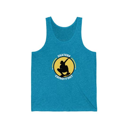 Skaters Grind It Out Unisex Jersey Tank Top