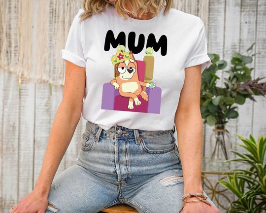 BlueyDad Mum Shirt, Family Shirt, Mum BlueyDad Birthday Party Shirt, Chili Shirt, Disney Shirt, Mom Shirt, Chili Shirt, Mother's Day Shirt, Gift