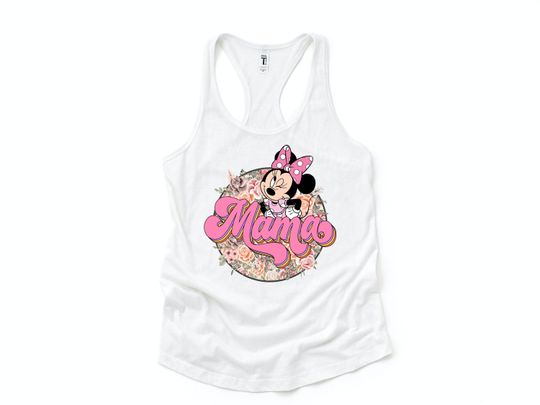 Minnie Mouse Mama Tank Top, Disney Tank Tops, Disney Mama Tank Top, Disney Mom Shirts, Women's Disney Tank Tops, Minnie Mouse Tank Top