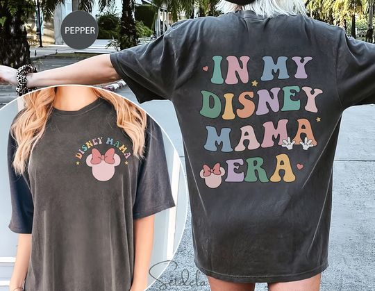 In My Disney Mom Era Two Sided Shirt, Disney Mom Shirts, Minnie Mouse Mom Shirts, Disney Mama Shirt, Disney Mothers Day Tee, Gift For Mommy