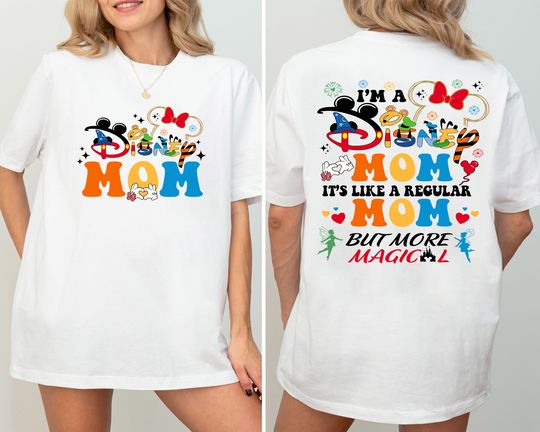 I'm a Disney Mom It's Like A Regular Mom Disney Shirt, Disney Mom Shirt, Disney Mother's Day Shirt, Minnie Mom Shirt, Magical Mom Shirt