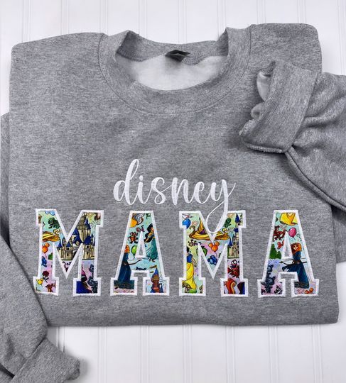 Disney Mama Embroidered Sweatshirt