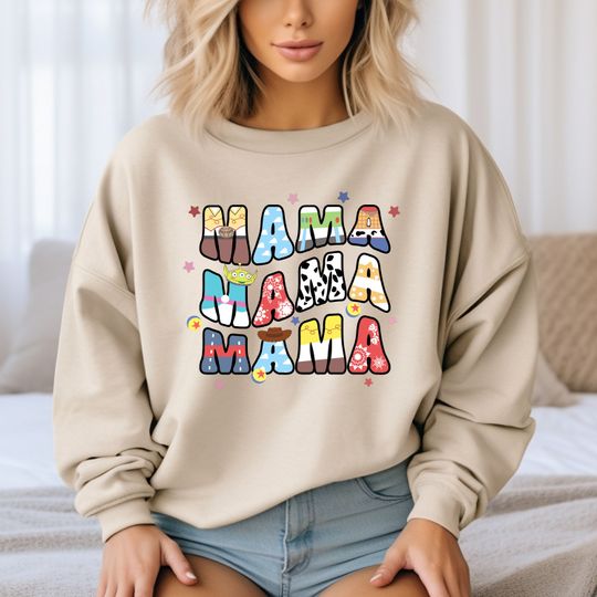 Disney Toy Story Mama Sweatshirt, Disney Sweatshirt, Toy Story Sweatshirt, Disney Mom Sweatshirt, Gift For Mama, Disney Pixar Sweatshirt