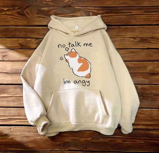 Humor Cat Hoodie, House Wearing Gift, Soft Pullover