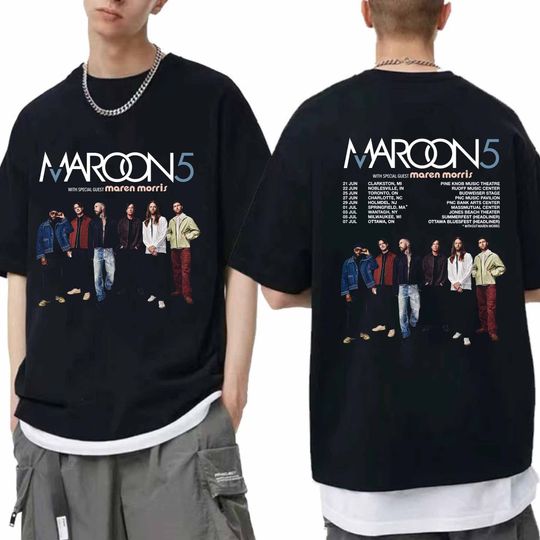 Maroon 5 2024 Tour Shirt, Maroon 5 Band Fan Shirt