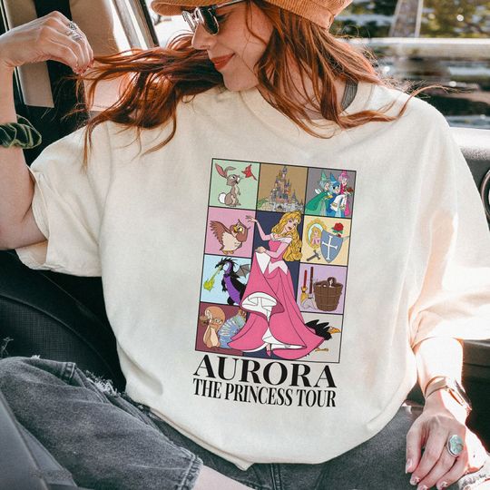 Disney Vintage Aurora The Princess Tour Shirt