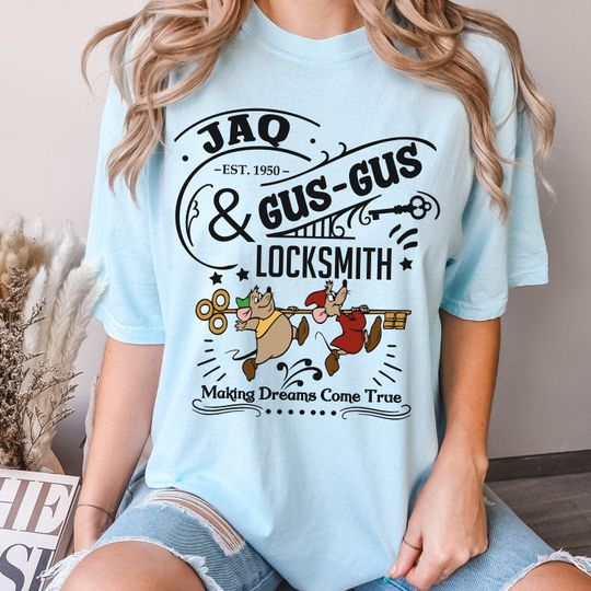 Disney Jaq and Gus Gus Shirt, Cinde Mouse Bunny Shirt