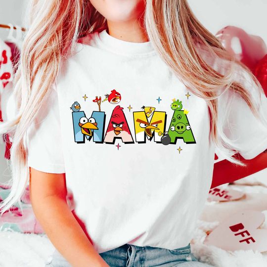 Mama Bird Mothers Day Shirt, Funny Mama Angry Bird Shirt, Mama Shirt, Mothers Day Shirt, Gift for Mom