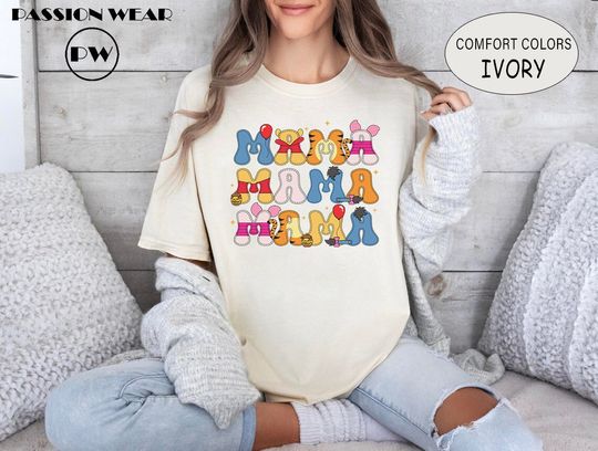 Winnie The Pooh Mama Shirt, Winnie The Pooh Mom Shirt, Mother's Day Gift