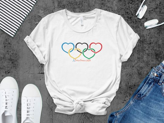 Paris 2024 Olympics Summer Games shirt, Travel To France for 2024 Olympics T-Shirt, Paris France Shirt, Eiffel Tower, Sports Fan Friend Gift