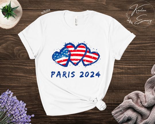 Paris Summer Games 2024 Shirt, Summer Games Shirt, Patriotic Shirt, USA Shirt, Sports Fan Gift,  Let the Games Begin, Team Fanwear Tshirt