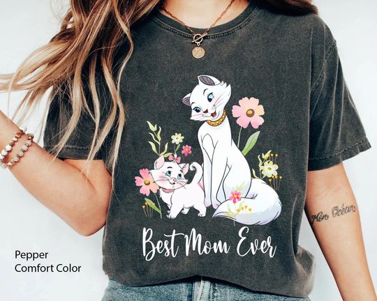 Marie And Duchess Best Mom Ever Shirt, Aristocats Disney Mom T-shirt, Mother's Day Gift