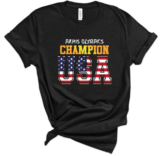 Paris Olympics Champion USA Shirt, 2024 Paris Olympics Team USA Shirts, Summer Sport Games USA Team T-Shirts