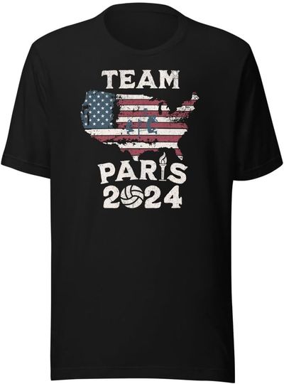 2024 Paris Olympics Games Shirts Volleyball, Olympics 2024 t Shirts, France 2024 Olympics Tshirt