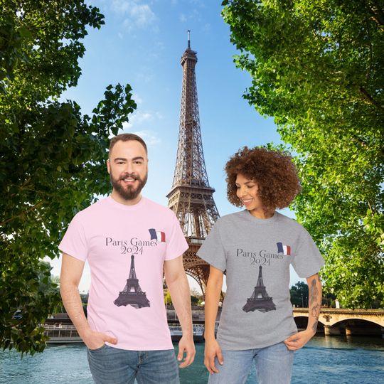 Paris Games 2024 Unisex Heavy Cotton Shirt Celebrating Paris and all of their games they play 2024 edition