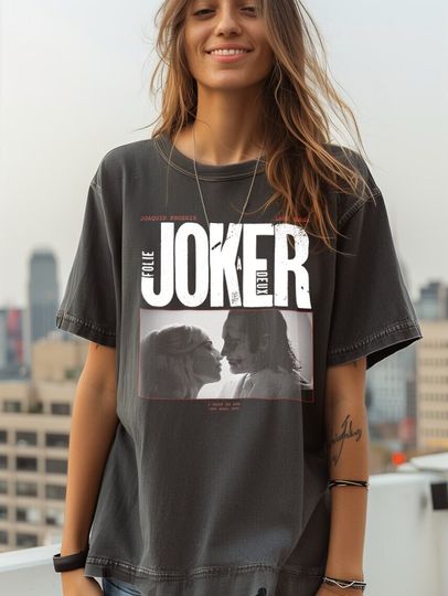 Joker Tee - Joker: Folie  Deux T-Shirt - Featuring Joaquin Phoenix & Ld ga, Iconic Movie Tee