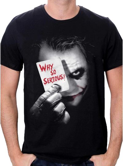 BATMAN Men's Joker Why So Serious T-Shirt