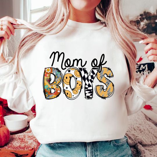 Mom Of Boys Sweatshirt, Mama Of Both Sweatshirt, Happy Mother's Day Shirt, Mother's Day Gift