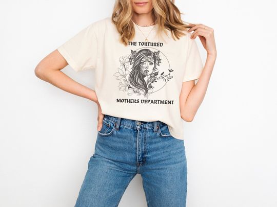 Tswift Tortured Mothers Department Boxy Tee, Womens Cropped Top