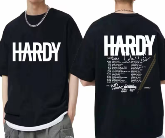 Hardyy Concert 2024 Double Sided Shirt