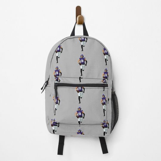 Justin Jefferson 18 In Action Backpack