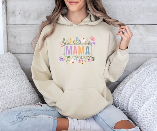 Floral Mama Hoodie, Mothers Day Gift, Mommy Shirt, Mother's Day Gift, Happy Mother's Day
