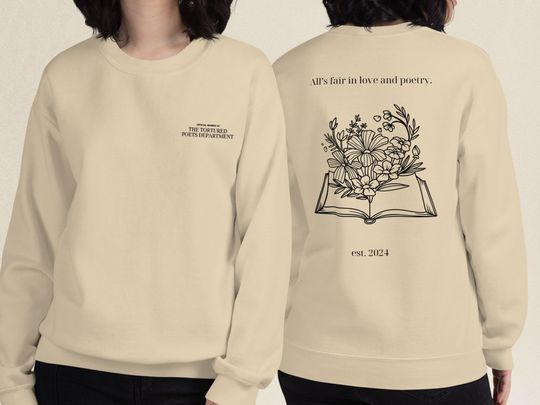 Embroidered Poets Department Crewneck Sweatshirt