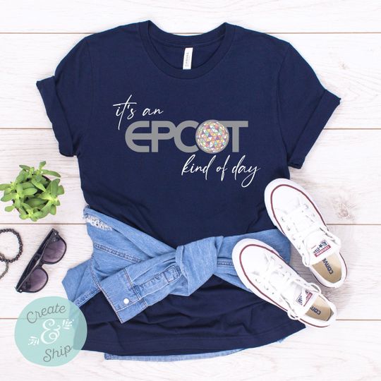 It's An Epcot Kind Of Day Shirt, Epcot Shirt, Spaceship Earth Shirt, Epcot Ball Shirt, Colorful Disney Shirt, Disney World Shirt