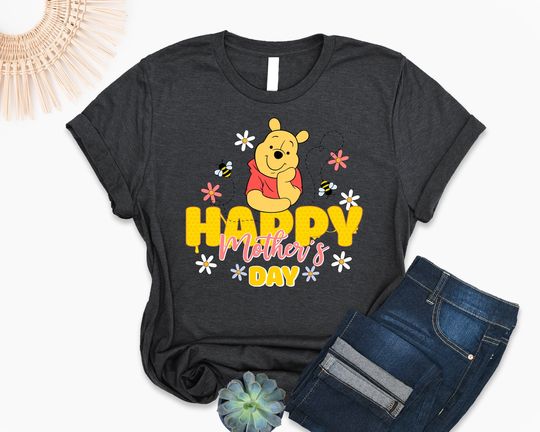 Winnie The Pooh Happy Mother's Day Shirt, Disney Mom Shirt