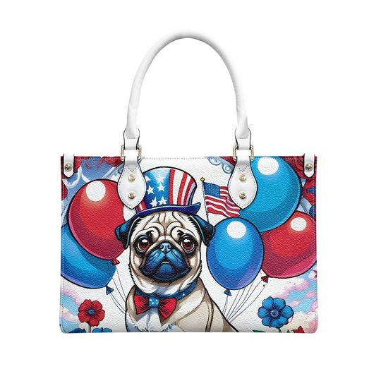 Pug bag Leather Bags, Dog Lover Gift