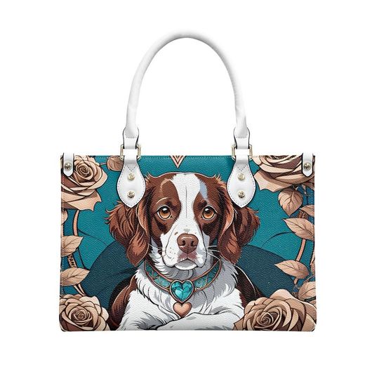 Brittany Spanial Leather Bags, Dog Lover Gift