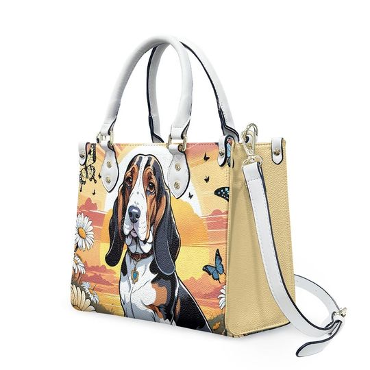 Basset hound Leather Bags, Dog Lover Gift