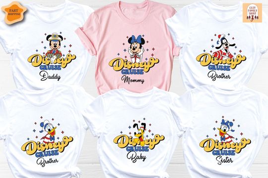 Disney Family Cruise Shirt, Mickey and Friends Cruise Shirt
