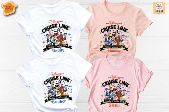 Disney Cruise Line Shirt, Mickey and Friends Cruise Shirt