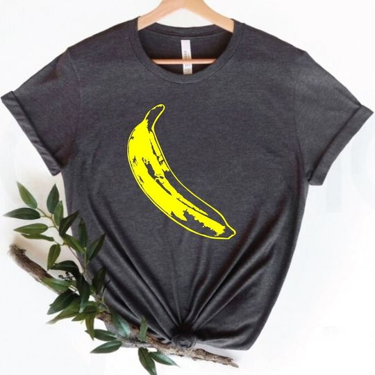 Banana Shirt, Fruit Shirt, Banana Minimalist Tee, Summer T-shirt, Festival Fruit Tees, Beach T-Shirt, Banana Lovers Tee