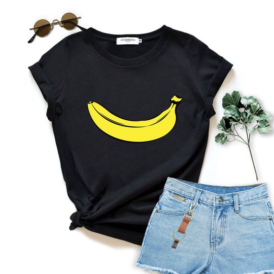 Banana graphic shirt Banana fruit Shirt gift woman tshirt birthday gift shirt graphic tee clothing