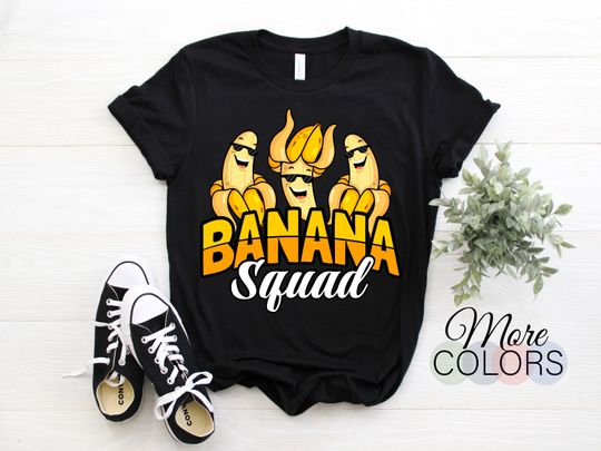 Funny Banana Squad Lover Fruit Bananas Summer Vacation T-Shirt, Halloween Costume, Back To School Shirt, Holidays Party Outfit
