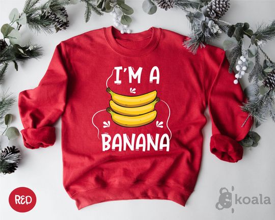 I'm a Banana Sweatshirt, Yellow Banana Sweatshirt, Banana Sweatshirt, Banana Fan Gift, Fruit Sweater, Banana Gift, Banana Lover, Banana Fan