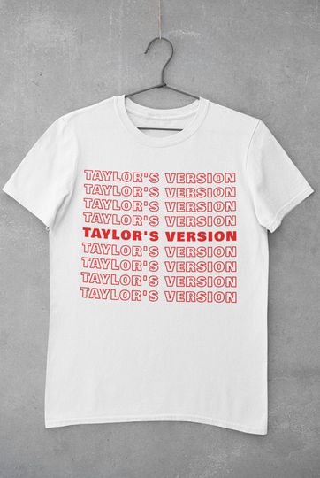 Taylor Shirt. Red Taylors Version