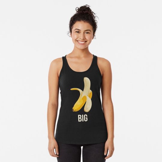 Big Banana - Funny T-Shirt for Well Endowed Men Racerback Tank Top