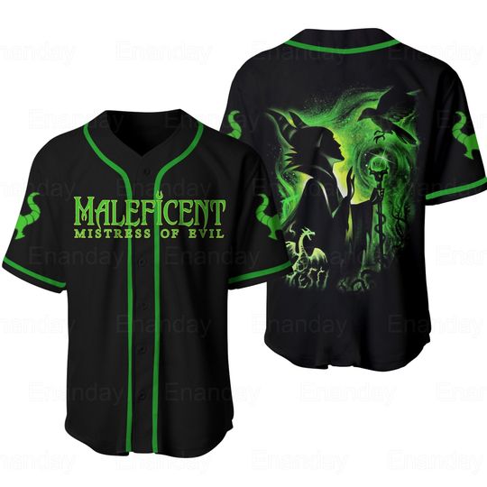 Maleficent Shirt, Maleficent Jersey Shirt, Maleficent Baseball Jersey Shirt, Mistress Of Evil Baseball Shirt, Disney Villain Shirt
