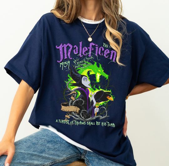 Retro Maleficent Graffiti Shirt, Disney Sleeping Beauty Villains Shirt, Disneyland WDW Family Matching Shirt, Magic Kingdom Tee