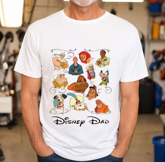 Disney Dad Disneyworld Dad Characters Shirt, Disney Fathers Day T-shirt